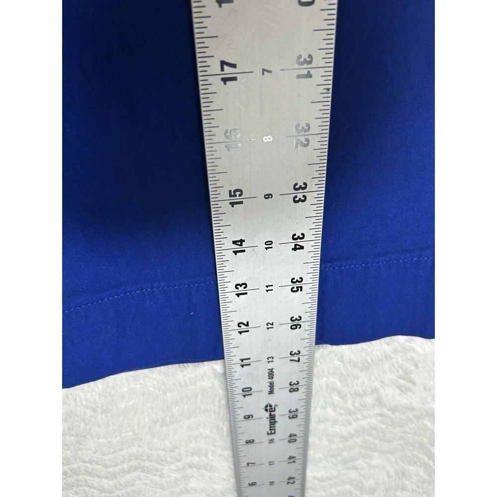 Maeve Pants Womens 27 Blue Linen Cropped Wide Leg Zip Pockets Relaxed Fit Ettie‎ - Picture 7 of 10